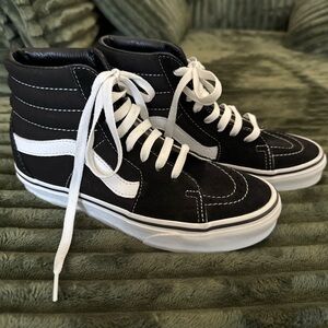 Vans Sk8-Hi Black and White High-Top Sneakers